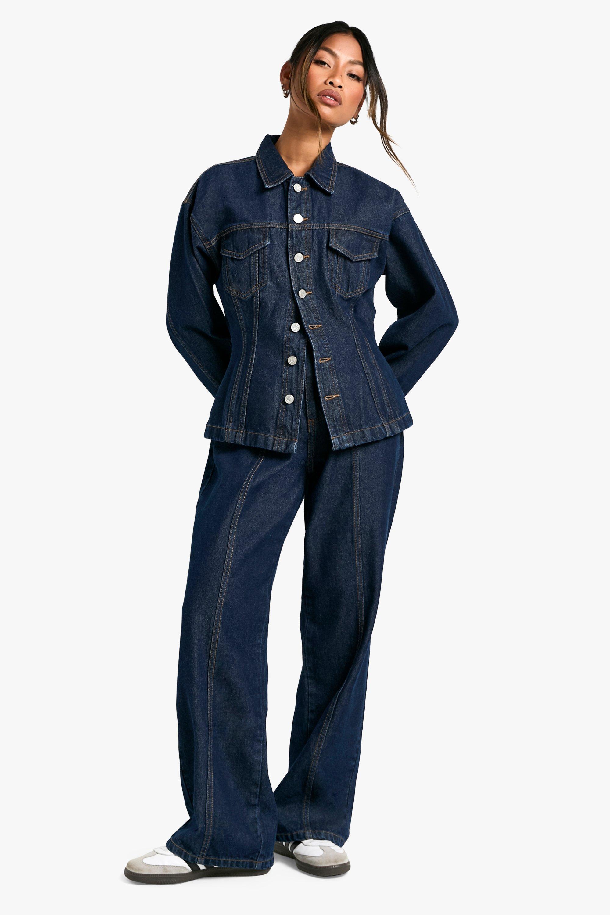 ROKH LONG DENIM TROUSERS INDIGO 36の通販 by 黒猫's shop｜ラクマ